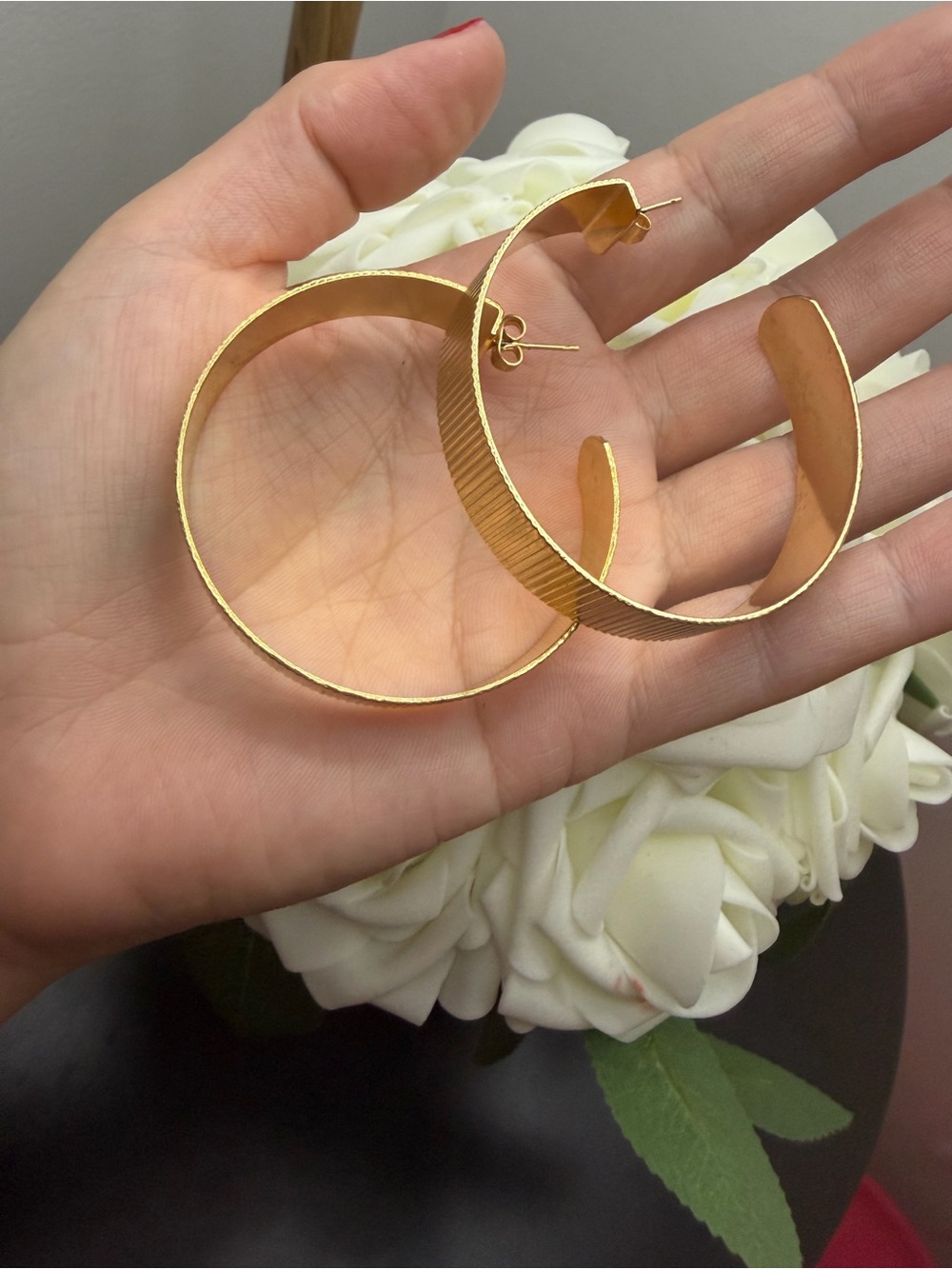 Gold Hoop Earrings - Women Jewelry